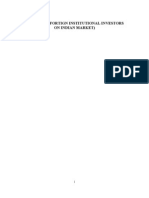 Impact of Foreign Institutional Investors On Indian Market