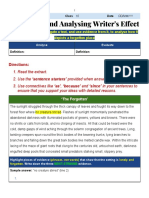 IGCSE Writer's Effect Practice