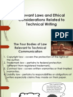 Chapter 2 Relevant Laws and Ethical Considerations Related To Technical