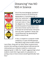 "Social Distancing" Has NO BASIS in Science Final Call Digital Edition The Final Call April 12, 2022 - FCN4127