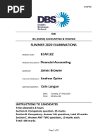 B7AF102 Financial Accounting May 2020