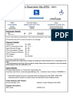 Electronic Reservation Slip (ERS) : 4754705535 06030/TEN MTP SPL Sleeper Class (SL)