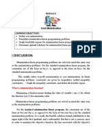 Module 8 - Cost Minimization