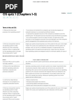 OS Quiz 1 (Chapters 1-3) Flashcards - Quizlet