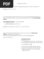 Worksheet Rational Root Theorem