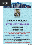 Maths Pamphlet