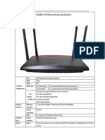 7628R064G Wireless Router Specification