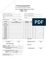 Barangay Committee Registration Form BOHOL GS