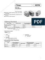 Solid-State Timer H3Yn: Ordering Information