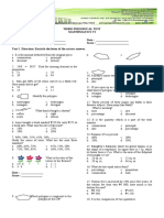 3rd Quarter Math Periodical Test