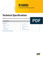 Technical Specifications: Underground Mining Loader