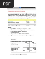 Pembahasan: A. Membuat Analisis Kontrak Dan Estimasi Gross Profit Setiap Tahun 2018 2019