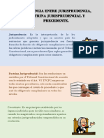 Diferencia Entre Jurisprudencia J Doctrina Juridisprudencialy Precedente