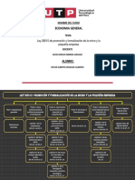 Mapa Mental Ley 28015 de Promocion y Formalizacion de La Micro y Pequeña Empresa