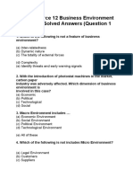 Isc Commerce 12 Business Environment Mcqs With Solved Answers (Question 1 To 5)