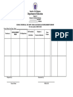 School TECHNICAL ASSISTANCE ACCOMPLISHMENT REPORT