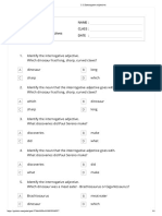 3.11 Interrogative Adjectives