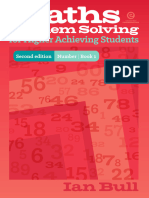 Maths Problem Solving For Higher Achieving Students - Book 1