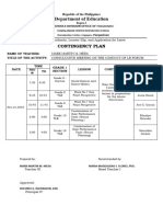 Contingency Plan Template