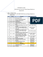 Rundown Acara Kongres Dan Pelantikan HMP'24