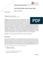 Social Media Use and Mental Health Among Young Adults: Psychiatr Q (2018) 89:307 - 314 DOI 10.1007/s11126-017-9535-6