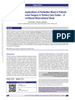 Assessment of Complications of Peribulbar Block In.6