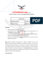 Foundation Quantitative Aptitude Full Test 1 Test Paper 1706683176