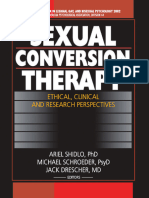 Sexual Conversion Therapy: Ethical, Clinical and Research Perspective