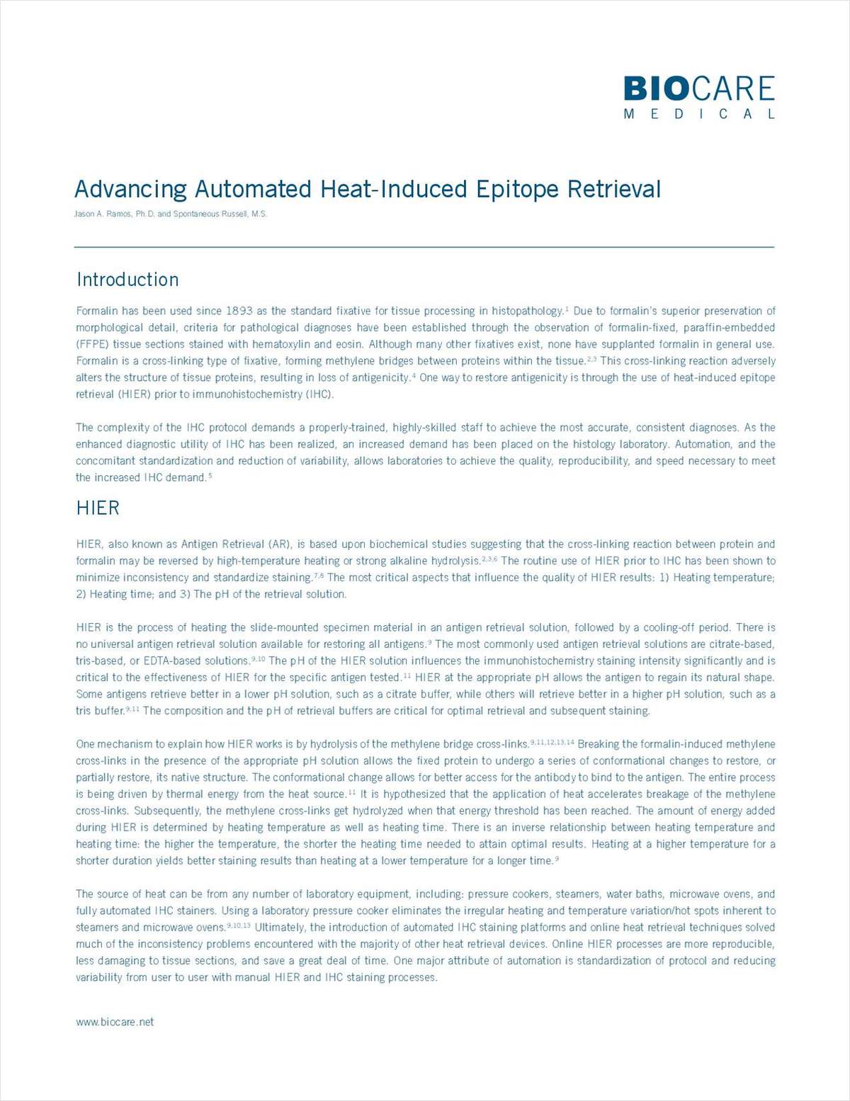 Advancing Automated Heat-Induced Epitope Retrieval