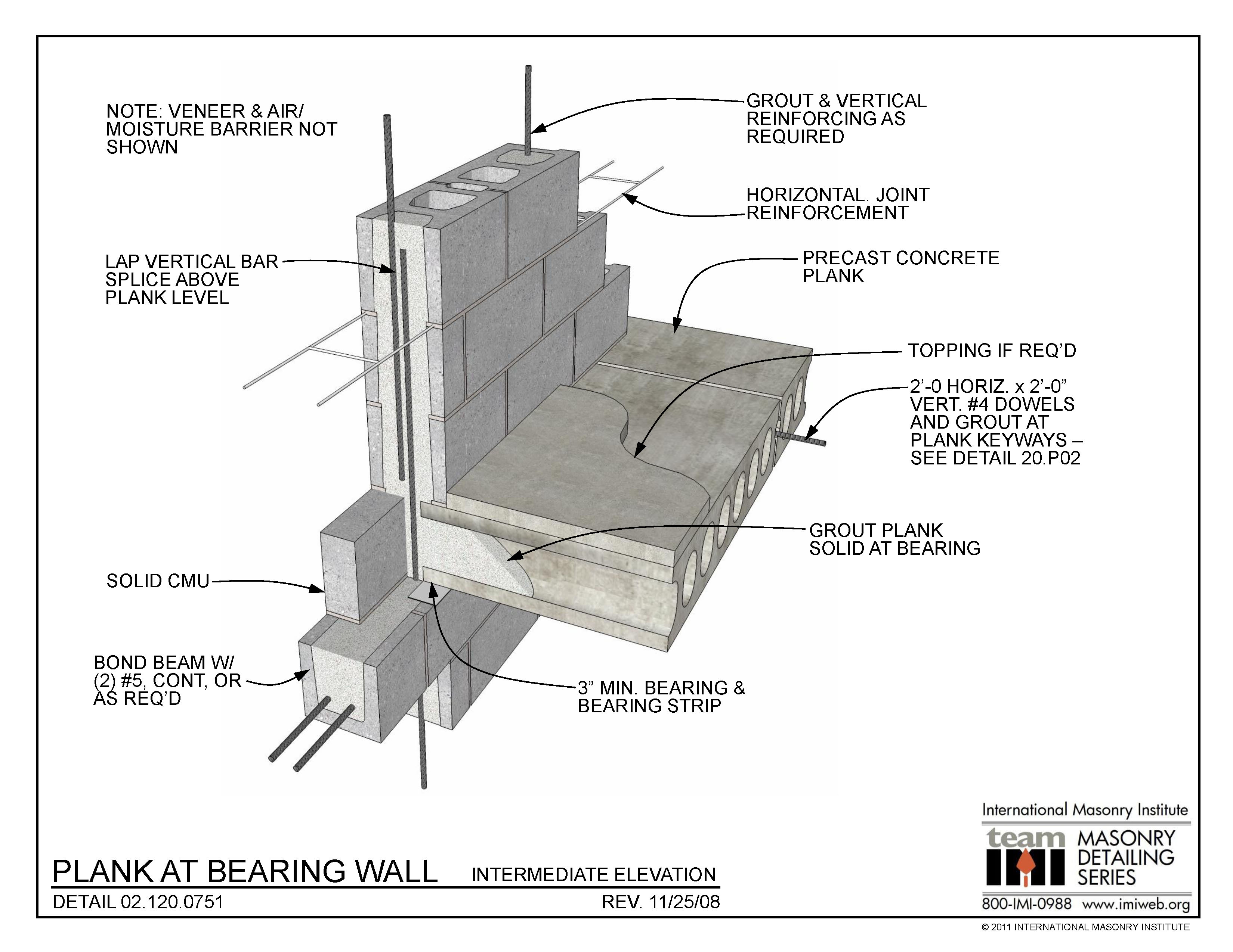 02.120.0751: Plank at Bearing Wall - Intermediate Elevation ...