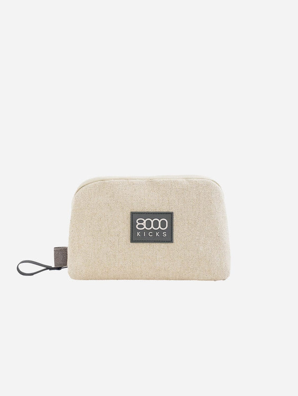 8000kicks Accessory & Tech Vegan Hemp Pouch | Beige