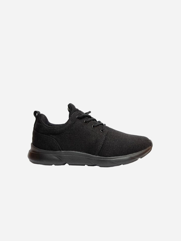 8000kicks Explorer V2 Men's Vegan Hemp Trainers | Full Black US M 7 | EU 39