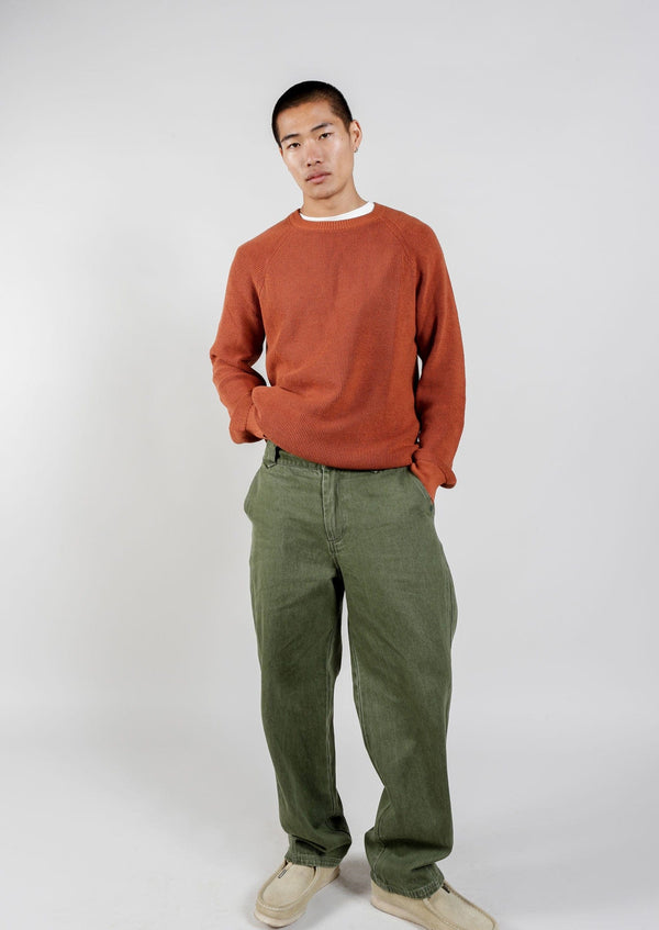 KOMODO Fog Unisex Organic Cotton Jumper | Orange