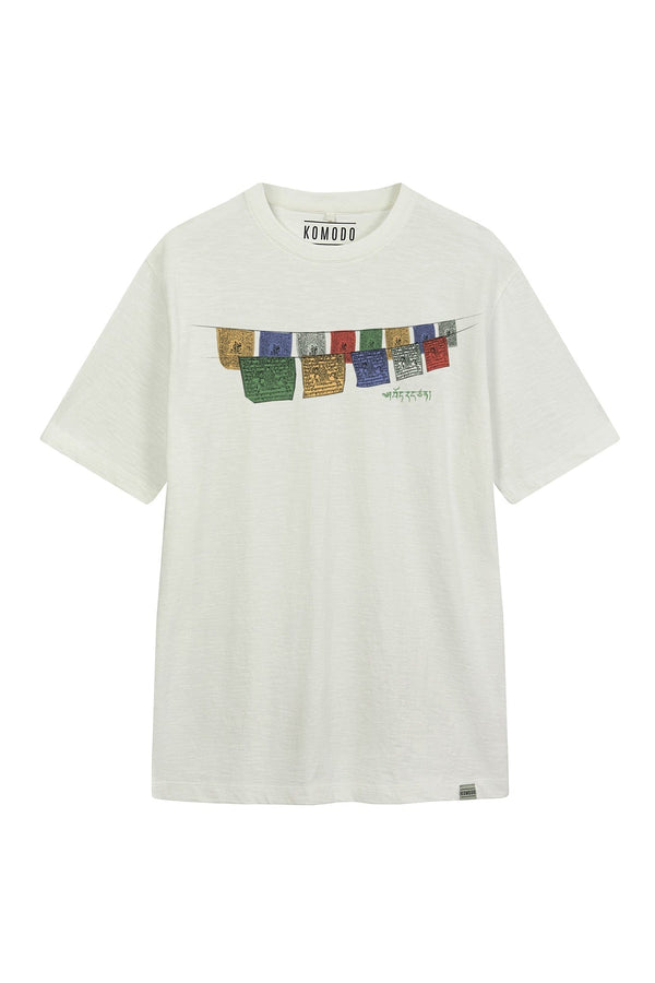 KOMODO FREE TIBET Tee Organic Cotton - Off White