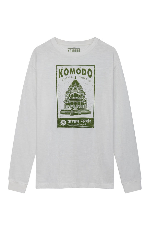 KOMODO DUNBAR TEMPLE - Organic Cotton Tee White