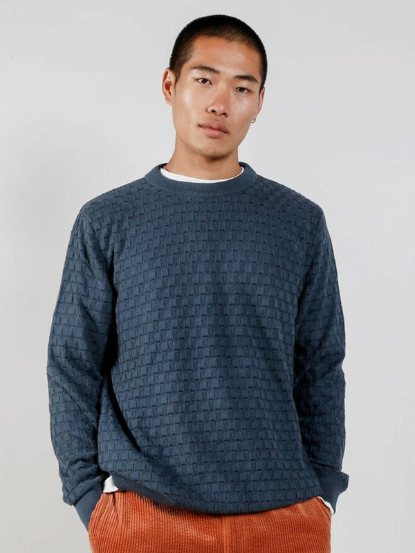 KOMODO Liam Men's Organic Cotton Jumper | Teal S