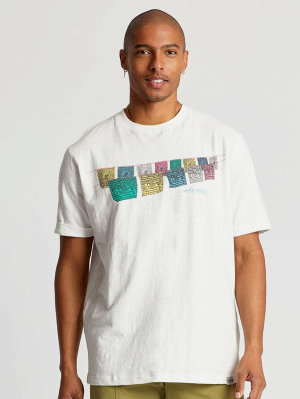 KOMODO Free Tibet Men's Organic Cotton T-Shirt | Off White S