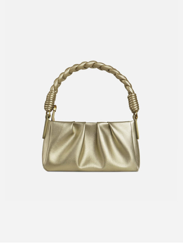 Biayna Melody Mini Cactus Leather Bag | Metallic Gold Gold