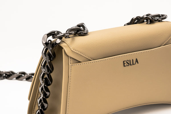 Eslla Dharma Vegan Cactus Leather Crossbody | Beige Sand