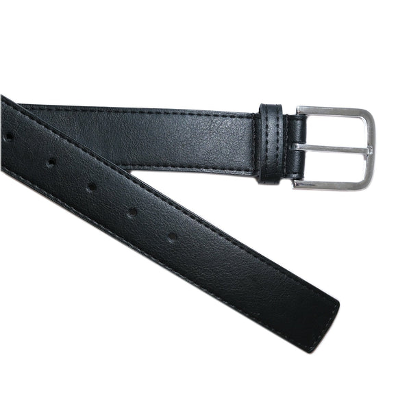 Green Laces Bo belt black silver buckle