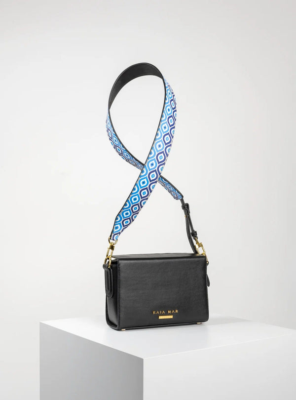 Kaia Mar Kaia Desserto Cactus Leather Vegan Crossbody Bag | Blue Strap