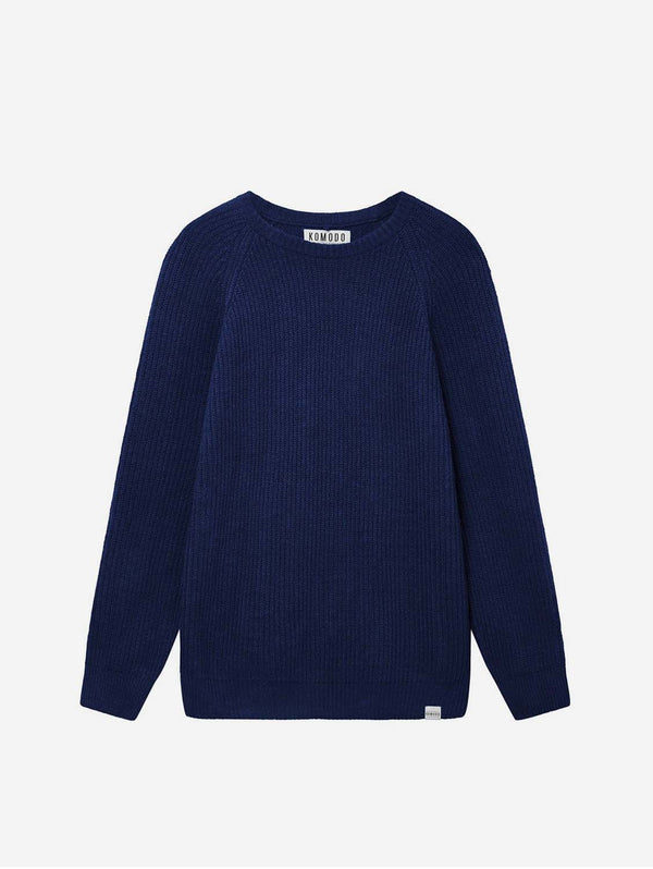 KOMODO Fog Unisex Organic Cotton Jumper | Navy S