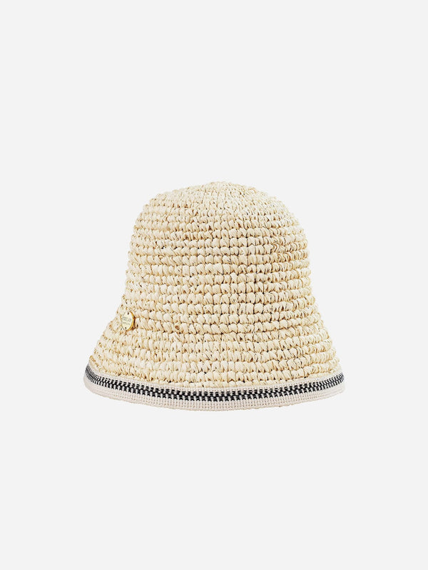 Stelar Alam Handwoven Raffia Bucket Hat | Natural