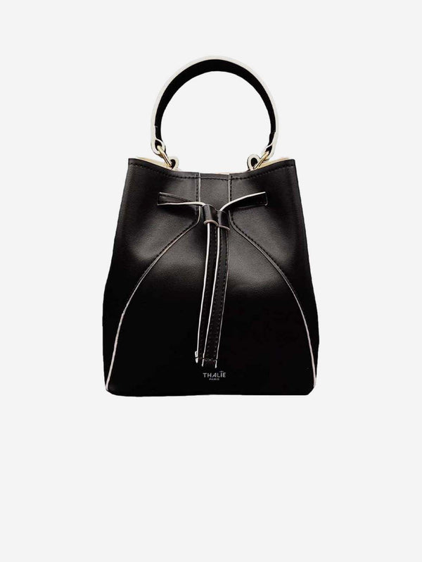 Thalie Mia Desserto® Cactus Leather Vegan Bucket Bag | Black