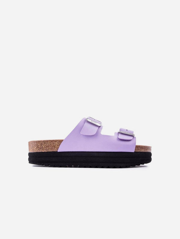 V.GAN Plum Footbed Sandals 8