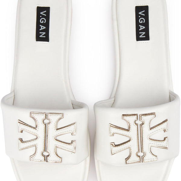 V.GAN Choy Logo Slider Sandals