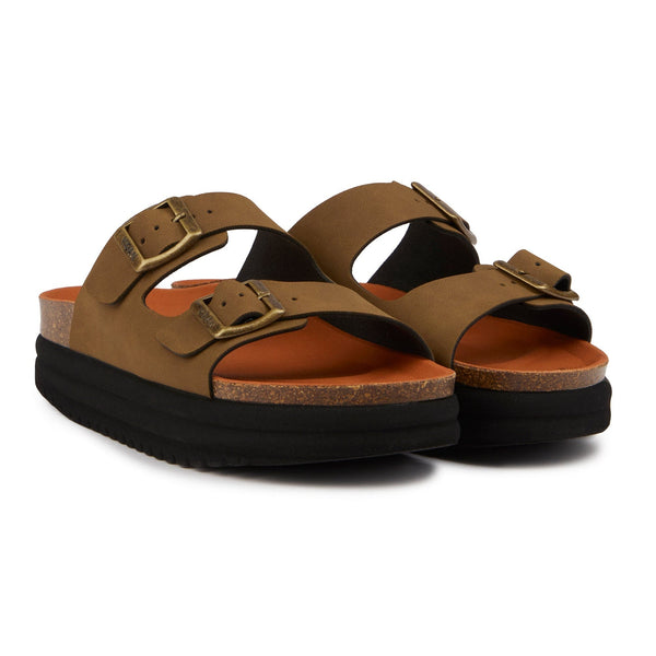 V.GAN Plum Footbed Sandals