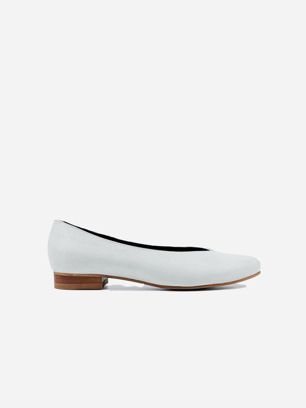 Bohema Desserto® Cactus Leather Vegan Ballerina Pumps | White