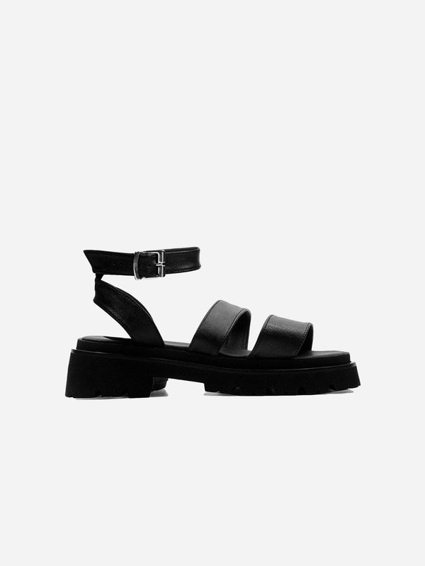 Bohema Strappy Desserto® Cactus Leather Sandals | Black UK3.5 / EU36 / US5.5