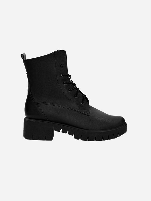 Bohema Workers No. 3 Desserto® Cactus Leather Vegan Boots | Black